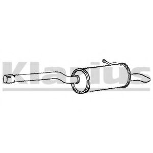 Глушитель выхлопных газов конечный ERNST 123198