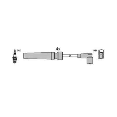 Комплект проводов зажигания HITACHI 134119