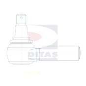 Наконечник поперечной рулевой тяги; Угловой шарнир, продольная рулевая тяга DITAS A3-2873