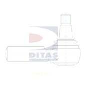 Наконечник поперечной рулевой тяги; Угловой шарнир; Угловой шарнир, продольная рулевая тяга DITAS A3-3278