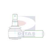 Угловой шарнир, продольная рулевая тяга DITAS A3-3285