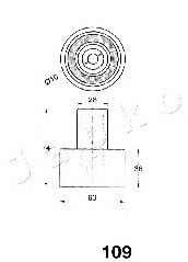 Устройство для натяжения ремня, ремень ГРМ JAPKO 45109