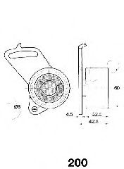 Устройство для натяжения ремня, ремень ГРМ JAPKO 45200