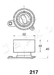 Устройство для натяжения ремня, ремень ГРМ JAPKO 45217