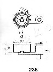 Устройство для натяжения ремня, ремень ГРМ JAPKO 45235