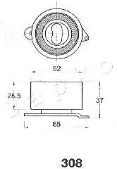 Устройство для натяжения ремня, ремень ГРМ DAYCO 131