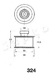 Устройство для натяжения ремня, ремень ГРМ JAPKO 45324