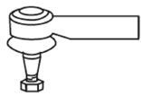 Наконечник поперечной рулевой тяги FRAP 1489