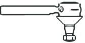 Наконечник поперечной рулевой тяги FRAP 195