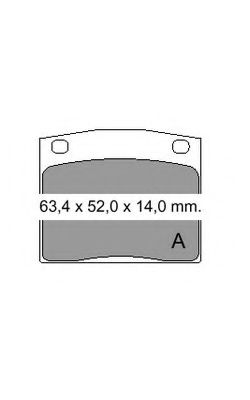 Комплект тормозных колодок, дисковый тормоз ROADHOUSE 20831