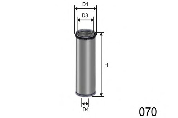 Воздушный фильтр MISFAT R722