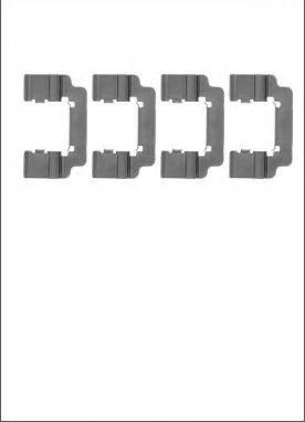 Комплектующие, колодки дискового тормоза OJD 1777