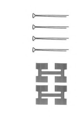 Комплектующие, колодки дискового тормоза OJD 0972