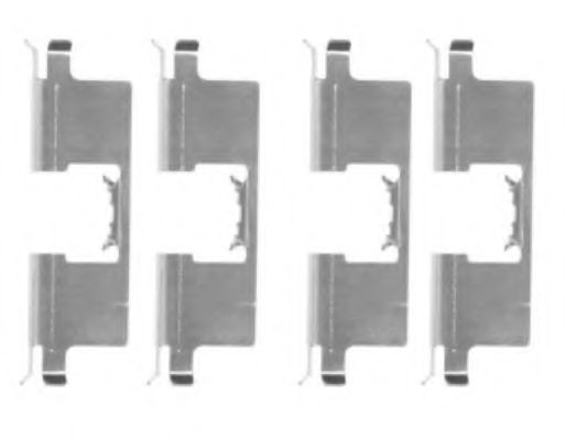 Комплектующие, колодки дискового тормоза HELLA PAGID 8DZ 355 204-651