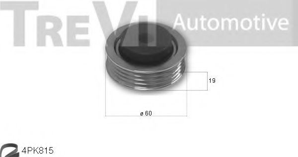 Поликлиновой ременный комплект TREVI AUTOMOTIVE KA1187