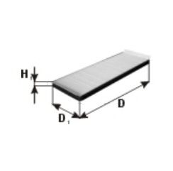 Фильтр, воздух во внутренном пространстве MANN-FILTER K1010