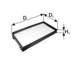 Фильтр, воздух во внутренном пространстве MANN-FILTER K1166