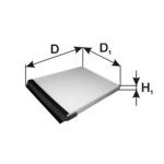 Фильтр, воздух во внутренном пространстве MANN-FILTER K1107