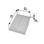 Фильтр, воздух во внутренном пространстве MANN-FILTER K11622X