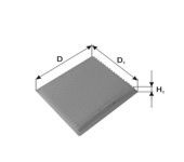 Фильтр, воздух во внутренном пространстве MANN-FILTER K1148