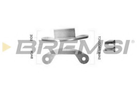 Комплектующие, тормозная колодка BREMSI SK0481