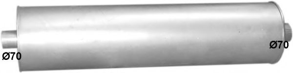 Глушитель выхлопных газов конечный POLMO 6971