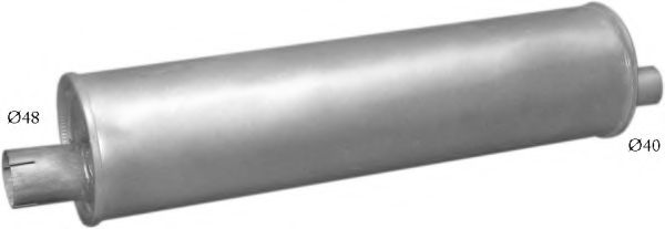 Глушитель выхлопных газов конечный POLMO 4902