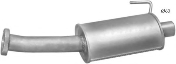 Глушитель выхлопных газов конечный POLMO 4908