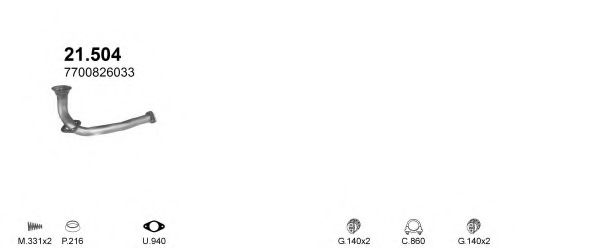 Система выпуска ОГ POLMO POLMO00610