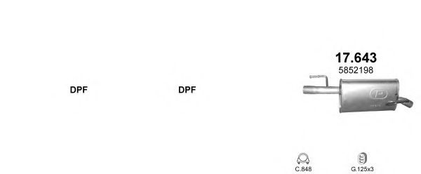 Система выпуска ОГ POLMO POLMO09678