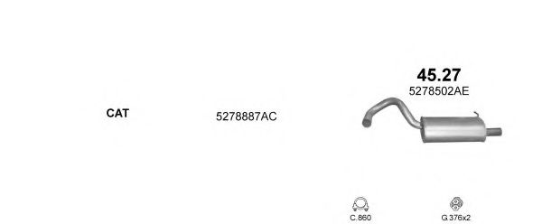 Система выпуска ОГ POLMO POLMO99421