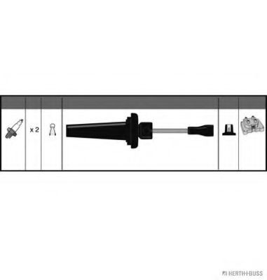 Комплект проводов зажигания HERTH+BUSS JAKOPARTS J5380300
