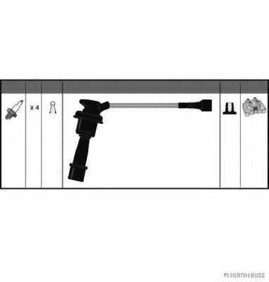 Комплект проводов зажигания HERTH+BUSS JAKOPARTS J5380501