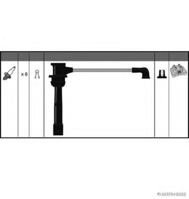 Комплект проводов зажигания HERTH+BUSS JAKOPARTS J5380509