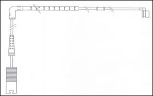 Сигнализатор, износ тормозных колодок FERODO FWI349