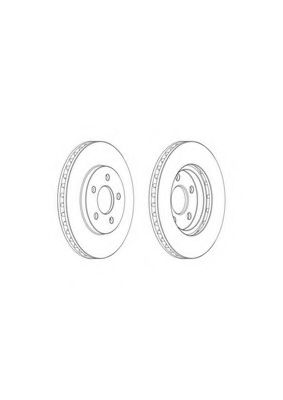 Тормозной диск FERODO DDF2001