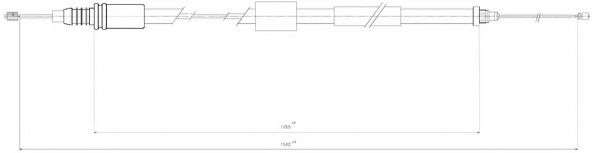 Трос, стояночная тормозная система FERODO FHB431291