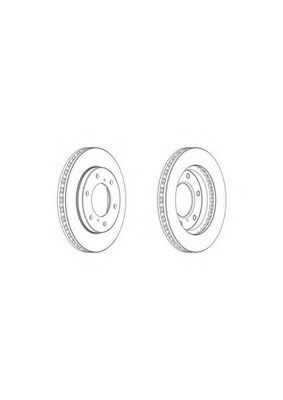 Тормозной диск FERODO DDF1818C