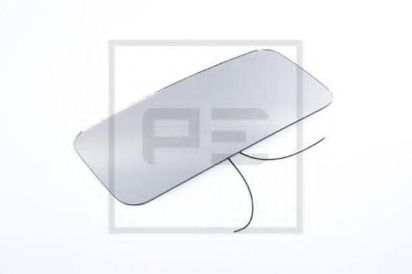 Зеркальное стекло, наружное зеркало; Зеркальное стекло, широкоугольное зеркало; Зеркальное стекло, зеркало рампы PE Automotive 038.009-00A