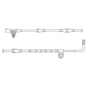 Контрольный контакт, контроль слоя тормозных колодок DELPHI LZ0193