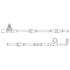 Контрольный контакт, контроль слоя тормозных колодок DELPHI LZ0197
