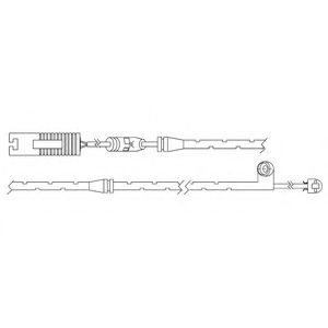 Контрольный контакт, контроль слоя тормозных колодок DELPHI LZ0225