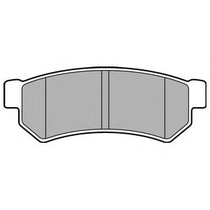 Комплект тормозных колодок, дисковый тормоз DELPHI LP2502