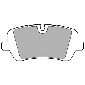 Комплект тормозных колодок, дисковый тормоз DELPHI LP2508