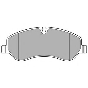 Комплект тормозных колодок, дисковый тормоз DELPHI LP2661