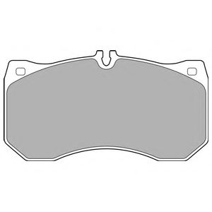 Комплект тормозных колодок, дисковый тормоз DELPHI LP2713