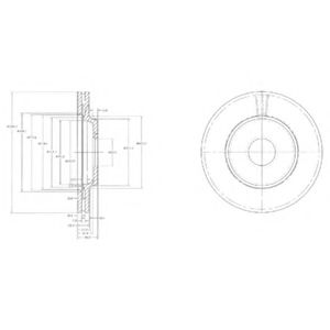 Тормозной диск DELPHI BG2419