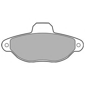 Комплект тормозных колодок, дисковый тормоз DELPHI LP2704