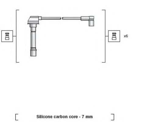 Комплект проводов зажигания MAGNETI MARELLI 941318111132