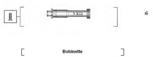 Комплект проводов зажигания MAGNETI MARELLI 941095820620